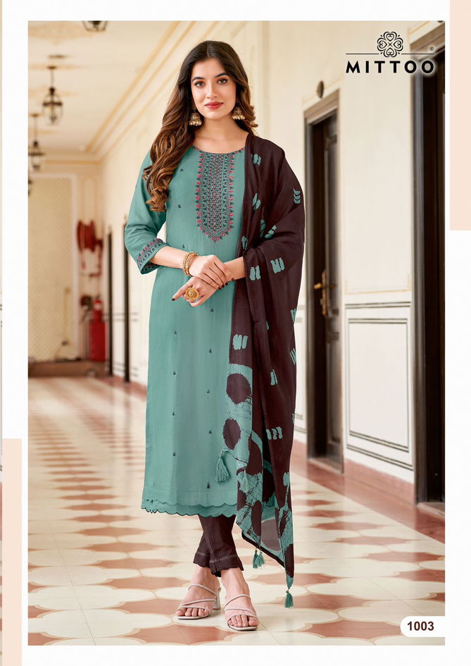 Apsara By Mittoo Viscose Weaving Designer Kurti With Bottom Dupatta Wholesale Shop In Surat
